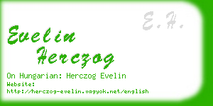 evelin herczog business card